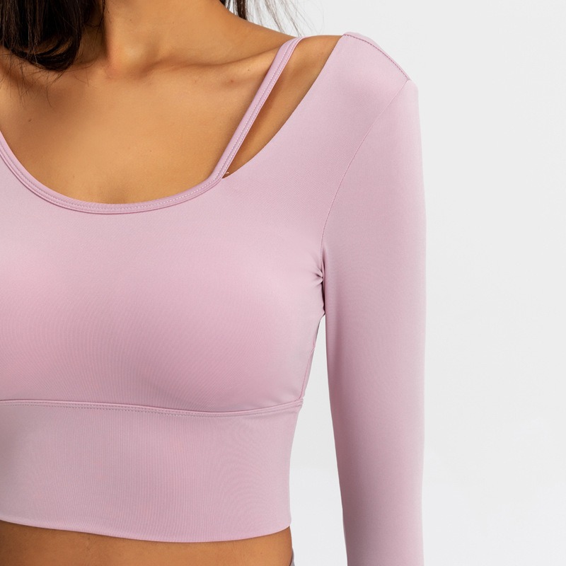 Yoga-Top für Damen langarm – cropped – Bild 5