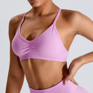 Nahtloses Yoga-Top für Damen