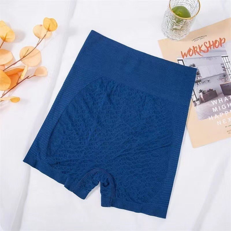 Sport-Shorts für Damen mit Grid-Muster – High Waist, elastisch – Bild 3