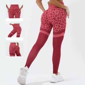 Leopard-Leggings für Damen – High Waist, nahtlos