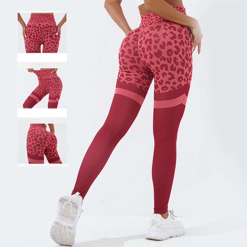 Leopard-Leggings für Damen – High Waist, nahtlos