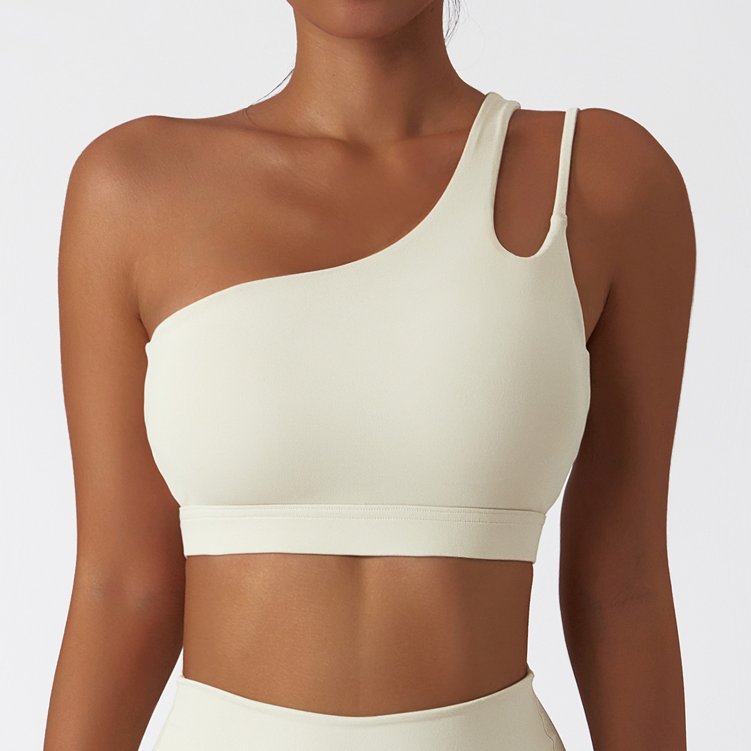 One-Shoulder Sport-BH Damen – asymmetrischer Träger, stützend – Bild 5