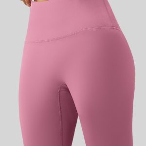 Yoga-Leggings Damen ohne Vordernaht – High Waist mit Bauch-weg-Effekt