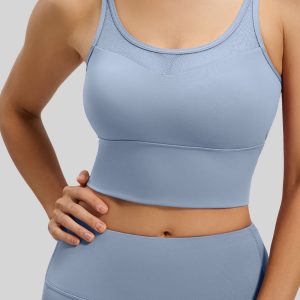 Yoga-BH Damen mit Mesh-Rücken – stützend & atmungsaktiv