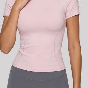 Yoga-Shirt Damen Kurzarm – leicht & enganliegend
