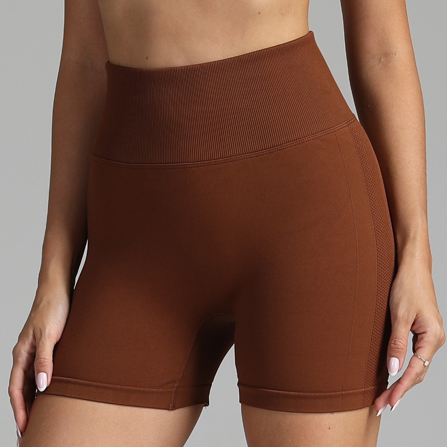 Yoga-Shorts für Damen – nahtlos, High Waist, Po-Lifting – Bild 3