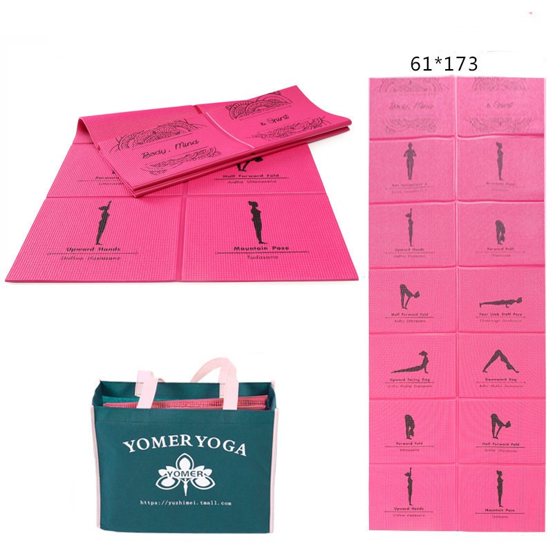 Reise-Yogamatte – faltbare Yogamatte für Reisen, 173 × 61 cm, aus PVC – Bild 7