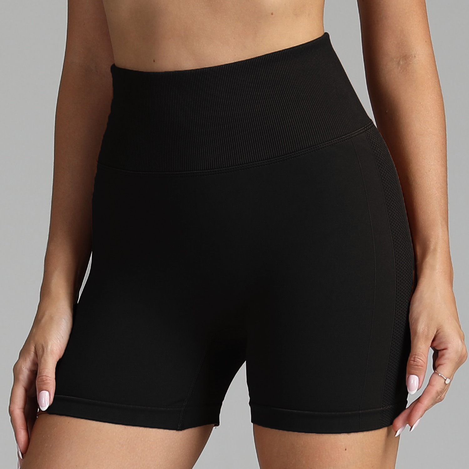 Yoga-Shorts für Damen – nahtlos, High Waist, Po-Lifting – Bild 2