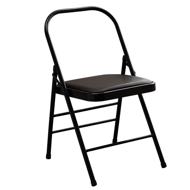 Yoga-Stuhl – klappbarer Yoga-Hilfs-Stuhl aus Metall, PU-Sitzfläche – Bild 2