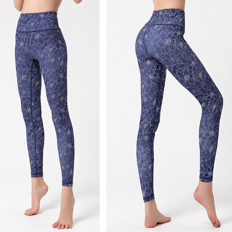 Yoga Leggings Damen mit Batik-Print – High Waist & knöchellang – Bild 8